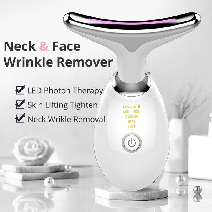 NeckLIFT™ - Masajeador térmico de cuello EMS para arrugas y flacidez